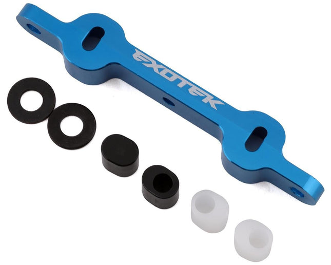 EXO2022, Exotek DR10 HD "C" Rear Arm Mount (Blue)