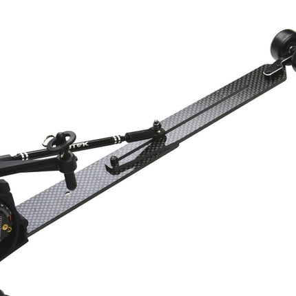 EXO2031, Exotek TLR 22S Drag Carbon Adjustable Flat Wheelie Bar (Single Wheel)