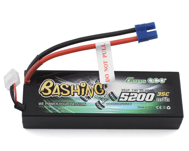 GEA52002S35E3, Gens Ace Bashing 2S 35C LiPo Battery Pack (7.4V/5200mAh)