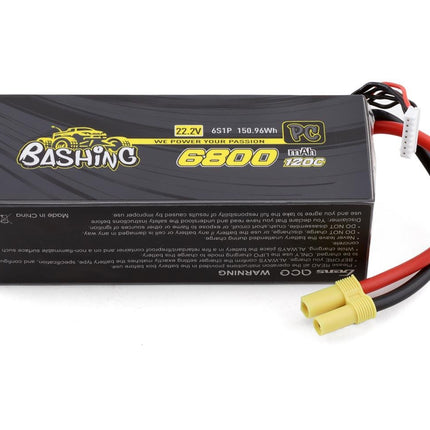 GEA68006S12E5, Gens Ace Bashing Pro 6s LiPo Battery Pack 120C (22.2V/6800mAh)