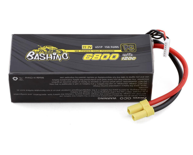 GEA68006S12E5, Gens Ace Bashing Pro 6s LiPo Battery Pack 120C (22.2V/6800mAh)