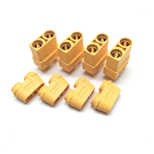 MCL4114, Maclan XT90 Connectors (4 Female) (Yellow)