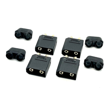 HADMCL4267, XT90 Connectors, Black, w/ 4 Male Plugs
