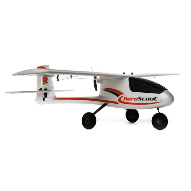 HBZ380001, HobbyZone AeroScout S 2 1.1m RTF Trainer Electric Airplane (1095mm) w/SAFE & DXS Transmitter