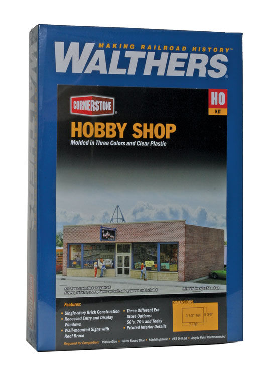 Walthers Cornerstone, 933-3475 Hobby Shop -- Kit