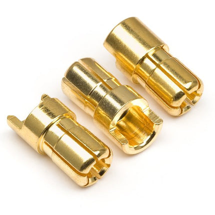 HPI101952, Male Gold Connectors (6.0mm Dia) (3pcs)