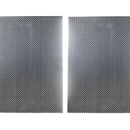 HRAACC1808DP, Hot Racing Aluminum Scale Diamond Plate Sheet (Silver) (2) (22x28cm)