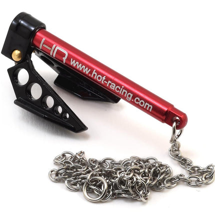 HRAACC838F01, Hot Racing 1/10 Scale Portable Fold Up Winch Anchor (Black/Red)