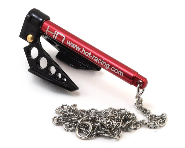 HRAACC838F01, Hot Racing 1/10 Scale Portable Fold Up Winch Anchor (Black/Red)
