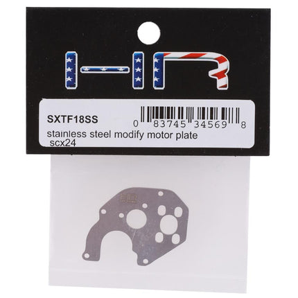 HRASXTF18SS, Hot Racing Axial SCX24 Stainless Steel Modify Motor Plate