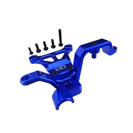 HRAXMX12M06, Hot Racing Traxxas X-Maxx Aluminum Front Upper Chassis Steering Brace (Blue)