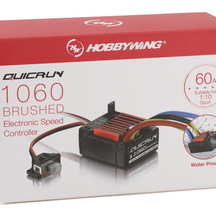 HWA30120201, Hobbywing Quicrun 1060 1/10 Brushed ESC