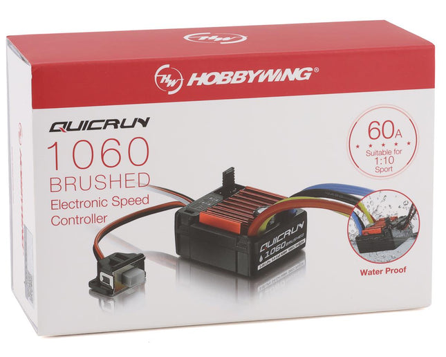 HWI30120201, Hobbywing Quicrun 1060 1/10 Brushed ESC