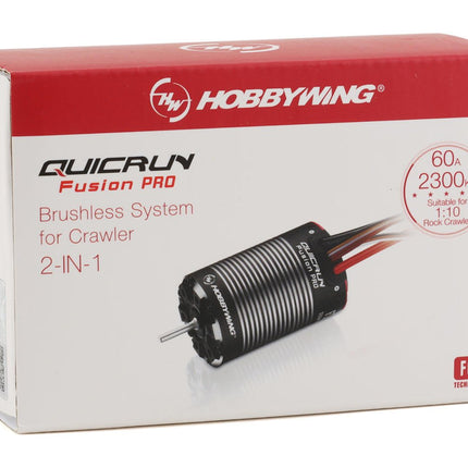 HWA30120402, Hobbywing QuicRun Fusion Pro FOC 2-in-1 ESC & Motor System (2300Kv)
