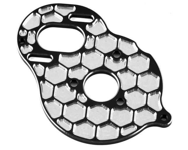 JCO29102, JConcepts DR10/SR10 +2 Aluminum "Honeycomb" Motor Plate (Black)