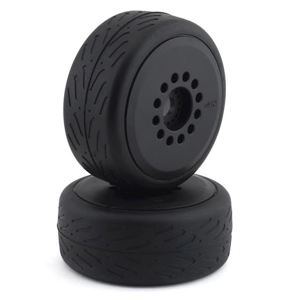JCO3113-39, JConcepts Speed Claw Belted Tire Pre-Mounted w/Cheetah Speed-Run Wheel (Black)