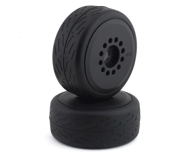 JCO3113-39, JConcepts Speed Claw Belted Tire Pre-Mounted w/Cheetah Speed-Run Wheel (Black)