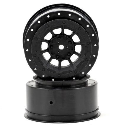 JCO3344B, JConcepts 12mm Hex Hazard Short Course Wheels w/3mm Offset (Black) (2) (SC5M)