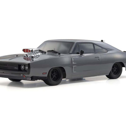 KYO34492T1, Kyosho EP Fazer Mk2 FZ02L VE 1970 Dodge Charger Supercharged ReadySet (Grey) w/Syncro KT-231P+ Radio