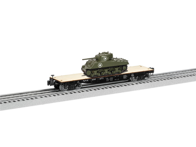 LNL1926712, O 40' Flatcar w/Sherman Tank, NYC # 496271