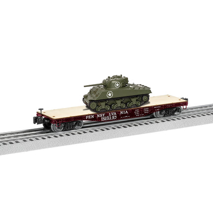 LNL1926721, O 40' Flatcar w/Sherman Tank, PRR #925148