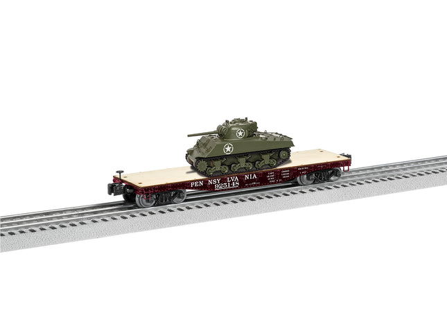 LNL1926721, O 40' Flatcar w/Sherman Tank, PRR #925148