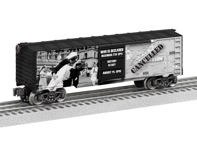 LNL1938210, O-27 Kiss the War Goodbye Boxcar Made in USA