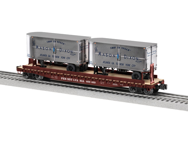 LNL2026631, O 50FT Flatcar w/20FT Trailer, PRR #469469