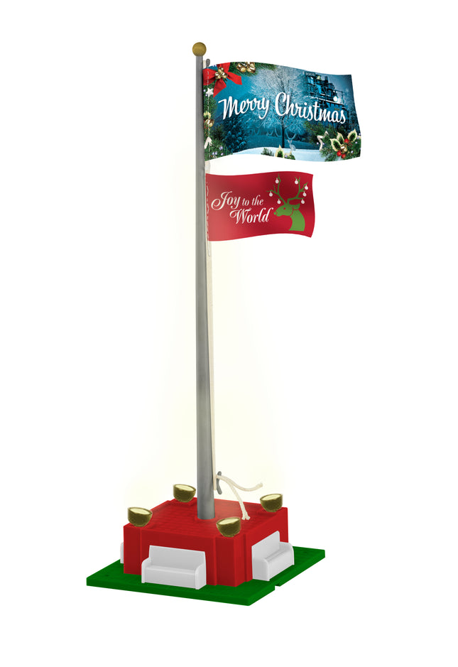 LNL2129220, Christmas Joy Flagpole