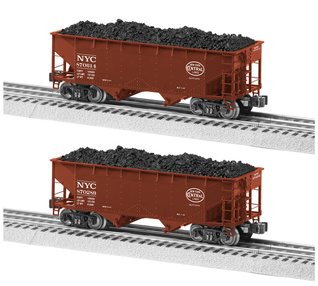 LNL2226050, O31 Die-Cast AAR 2-Bay Hopper 2-Packs, NYC