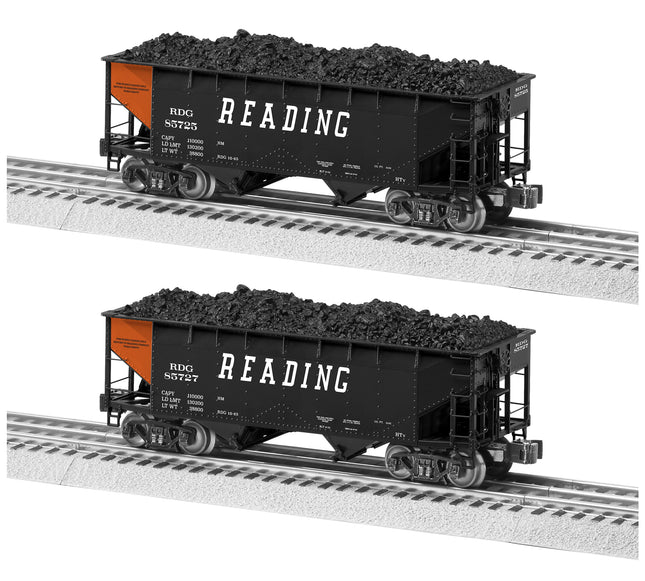 LNL2226080, O31 Die-Cast AAR 2-Bay Hopper 2-Packs, RDG