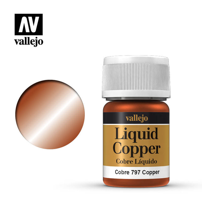35ml Bottle Metallic Liquid Copper Model Color