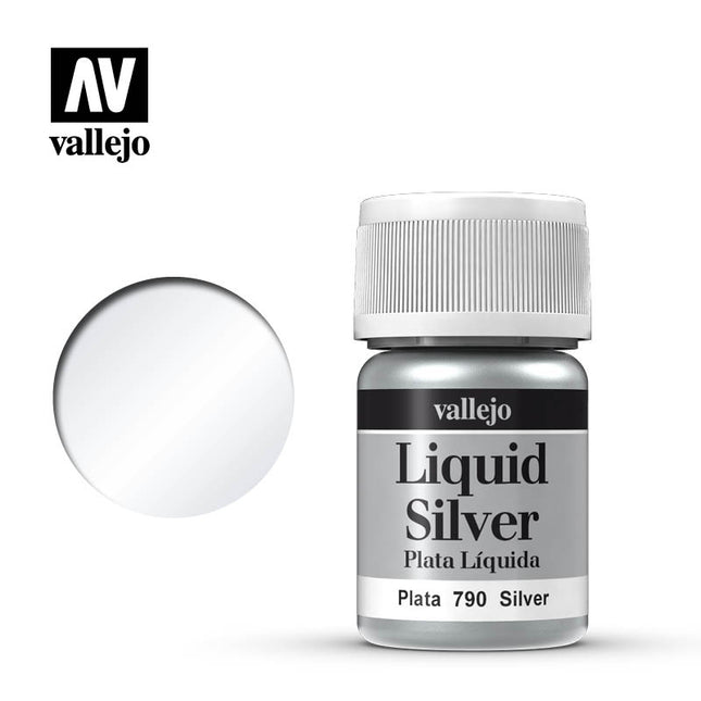 35ml Bottle Metallic Liquid Silver Model Color