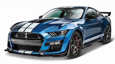 1/18 2020 Ford Mustang Shelby GT500 (Blue w/White Stripe)