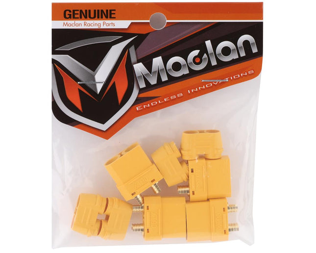 MCL4114, Maclan XT90 Connectors (4 Female) (Yellow)