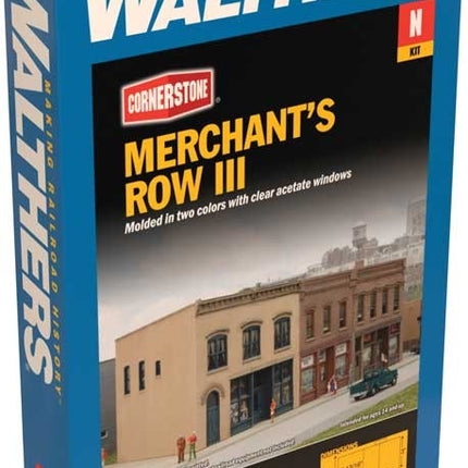 Walthers Cornerstone Merchant's Row III -- Kit