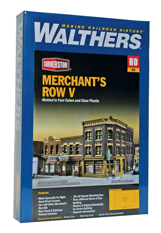 Walthers Cornerstone Merchant's Row V -- Kit