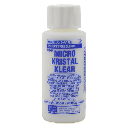 MSIMI9, Microscale Industries Micro Kristal Klear Clear Liquid Plastic Adhesive (1oz)