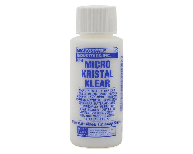 MSIMI9, Microscale Industries Micro Kristal Klear Clear Liquid Plastic Adhesive (1oz)