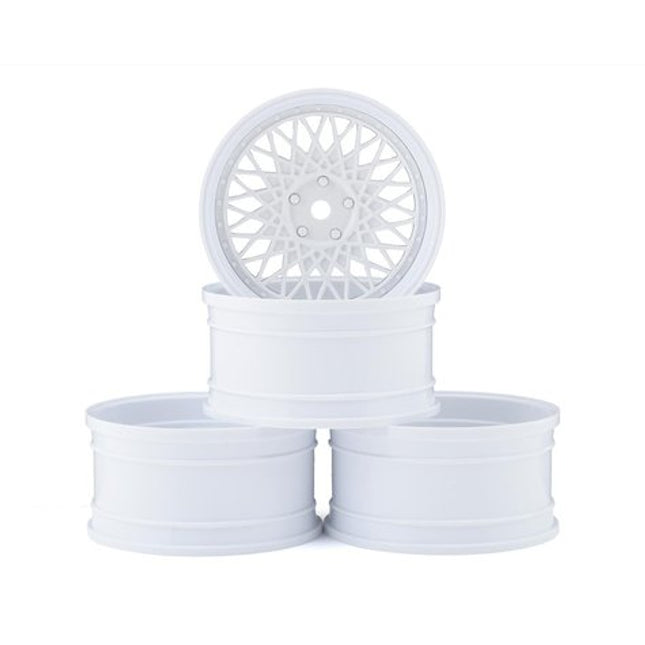 MXS-832103W, MST 501 Wheel Set (White) (4) (Offset Changeable) w/12mm Hex