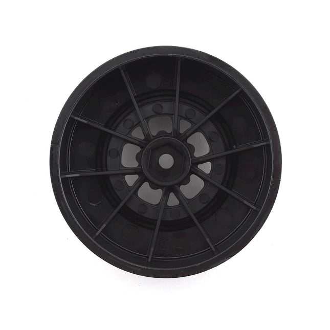 PRO277603, Pro-Line Pomona Drag Spec Rear Drag Racing Wheels (2) w/12mm Hex (Black)