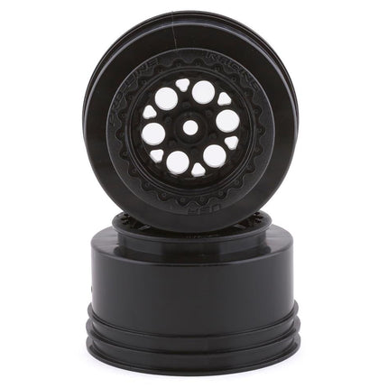 PRO279403, Pro-Line Showtime+ Wide Drag Spec Rear Drag Racing Wheels (2) w/12mm Hex (Black)