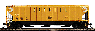 PROTO 2000 4427 PS2-CD High Side Covered Hopper - Assembled -- Cargill #7278 (yellow, black, billboard lettering)