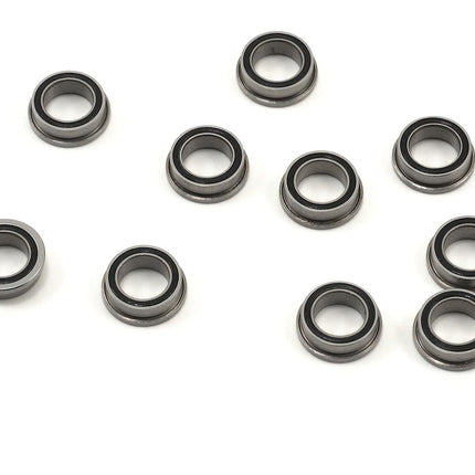 PTK-10070, ProTek RC 1/4x3/8x1/8" Rubber Shielded Flanged "Speed" Bearing (10)