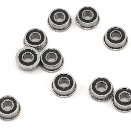 PTK-10080, ProTek RC 1/8x5/16x9/64" Rubber Sealed Flanged "Speed" Bearing (10)