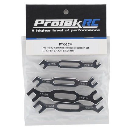 PTK-2034, ProTek RC Aluminum Turnbuckle Wrench Set  (3, 3.2, 3.5, 3.7, 4, 5, 5.5 & 6mm)