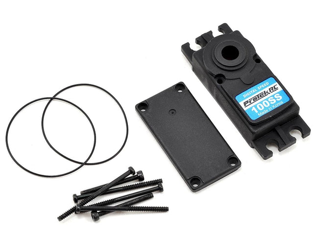 PTK-3025, ProTek RC PTK-100SS Upper/Lower Plastic Servo Case Set