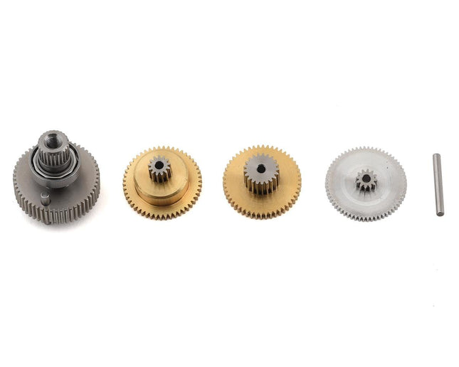 PTK-3055, ProTek RC 155T Metal Servo Gear Set (Gasket Spline)