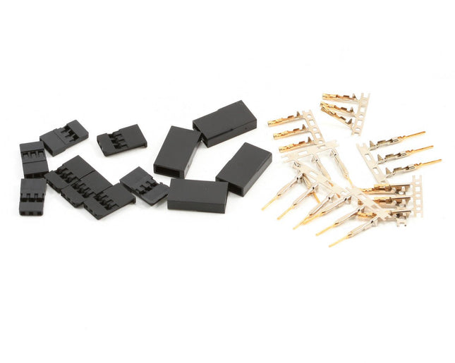 PTK-5008, ProTek RC Futaba Style Servo Connectors (4 Pair)