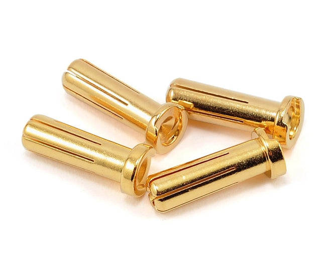 PTK-5022, ProTek RC 5.0mm "Super Bullet" Solid Gold Connectors (4 Male)